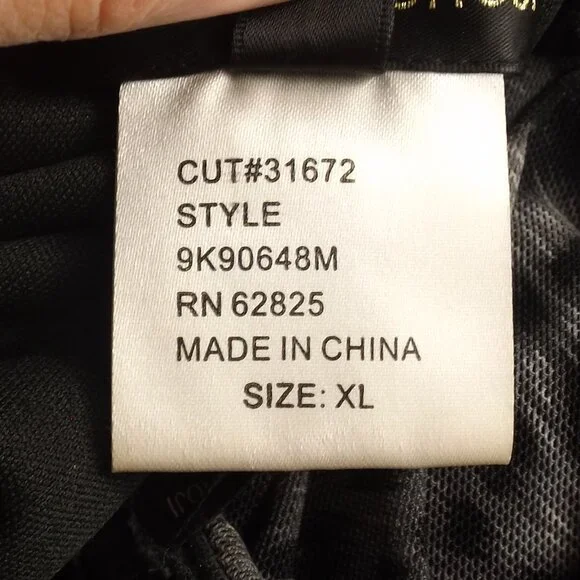 TADASHI SHOJI Evening Dress, XL, Grey Animal Print, Jeweled One Shoulder, Ruched - Picture 13 of 15